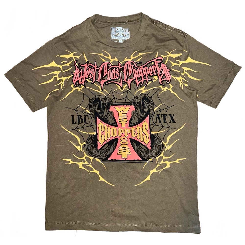 West Coast Choppers Olive Graphic Tee